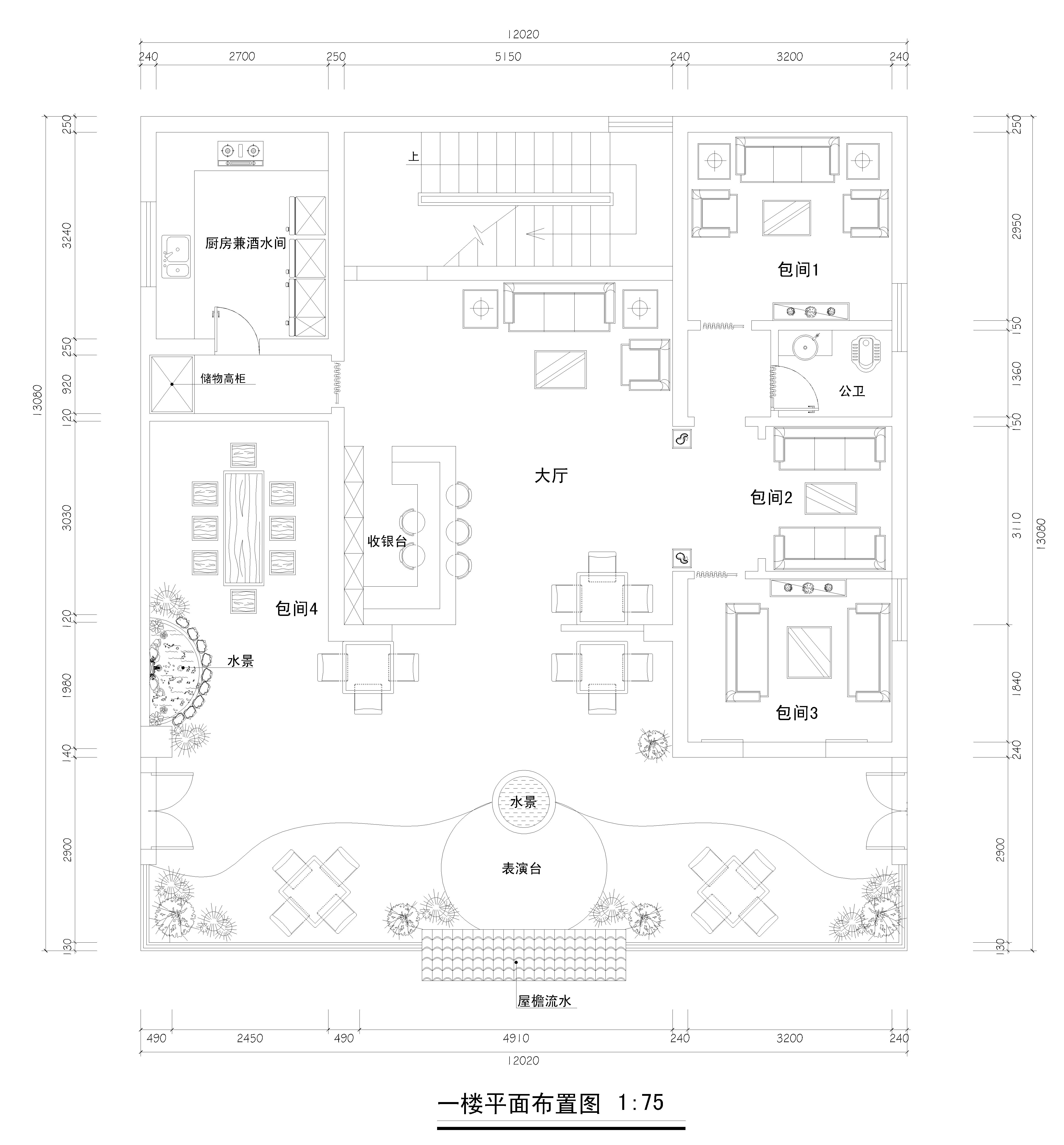 异形清吧平面图图片